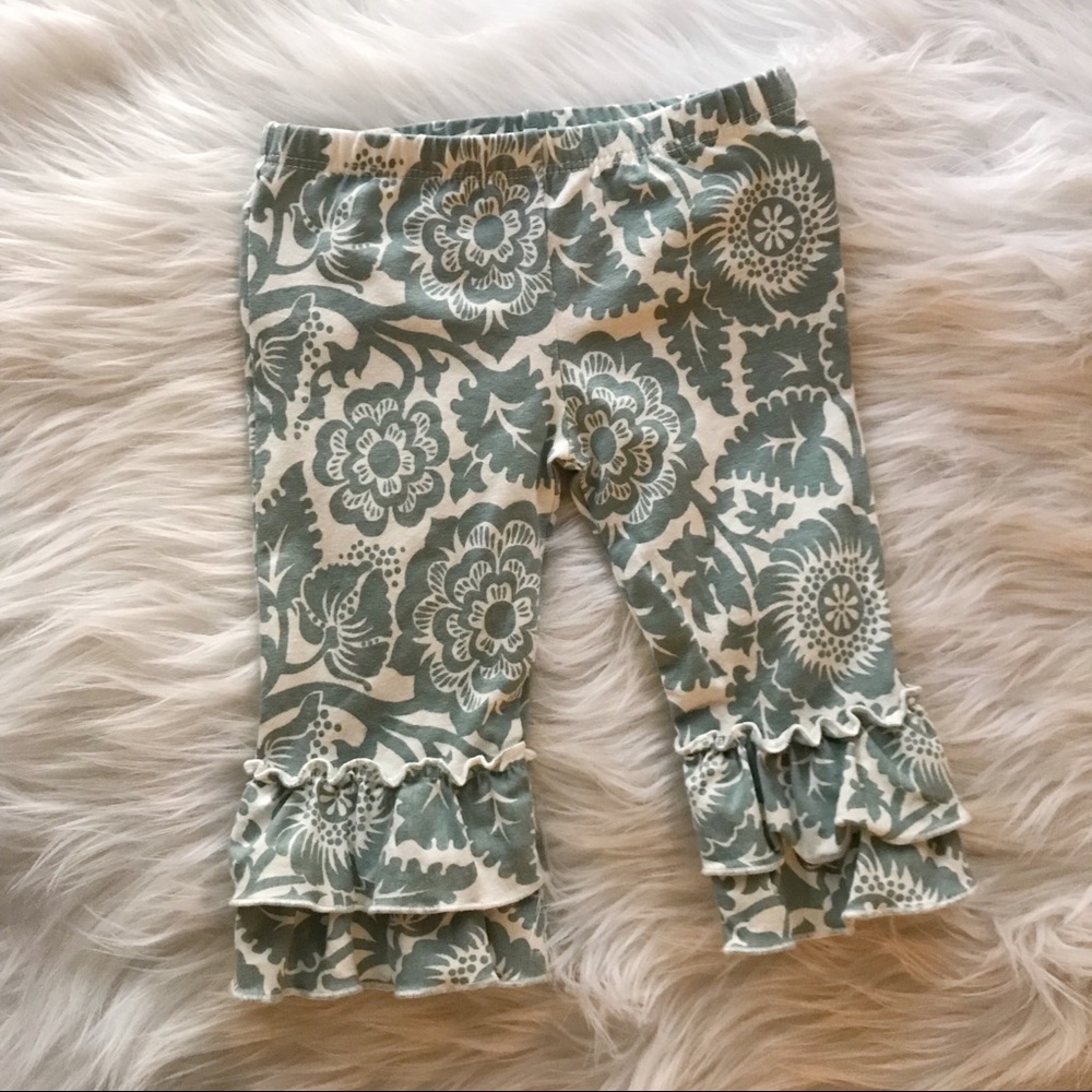 Girl Giggle Moon Blue Leggings 3T
